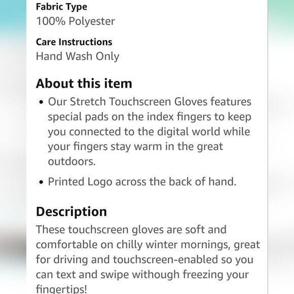 Timberland Touchscreen Stretch Gloves - Picture 3 of 6